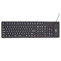 Wgxyihai Adjustable Gaming Keyboard Portable USB Keyboard Flexible Water Resistant Soft Silicone Keyboard for Tablet Computer Pc Tablet Gaming Keyboard