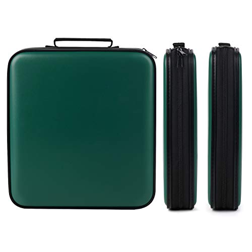 CD Case, COOFIT 160 Capacity DVD Case DVD Organizer CD Holder Case CD Storage Case Hard Plastic DVD CD Wallet