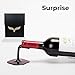 Spilled Red Wine Bottle Holder Novelty Wine Stand. Displays a Single Bottle Atop a Table, Counter or Bar with Optical Illusion of Pouring Wine. Durable, Impact-Resistant Polycarbonate Construction
