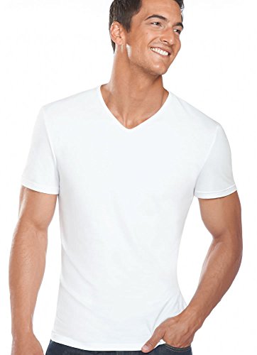 Shirts Slim Fit Cotton Stretch V-Neck 