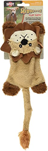 Ethical Skinneeez Flat Cats Assorted 12-Inch Stuffingless Dog Toy