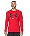 Under Armour Men's Stealth Wordmark Long Sleeve Tee, Red, Large