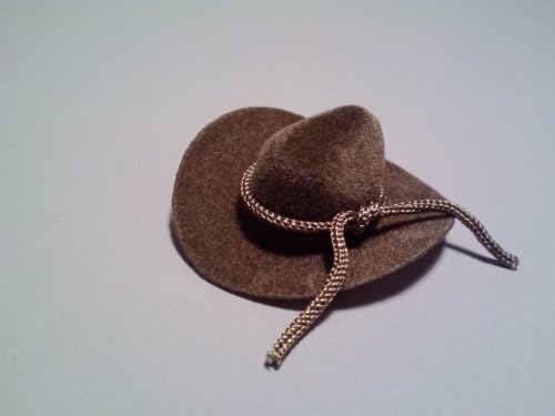 Cowboy Hats Miniature Brown Felt Set of 12 (WC5-Brown)
