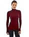 PattyBoutik Women's Turtleneck Eyelet Inset Sweetheart Sweater
