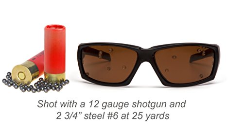Venture Gear Overwatch Shooting Safety Sunglasses, Black, Forest Gray Anti-Fog Lens