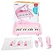 Okreview Piano Toy Keyboard 1 2 3 4 Year Old Kids Birthday Multifunctional with Microphone Pink (24 Keys)