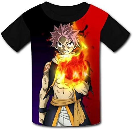 BUZAILIANX Youth FAI-ry Tai-l NAT-su 3D Print Classic Short Sleeve T-Shirt