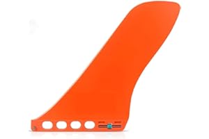 9'' SUP Single Center Fin, No Tool Fin Screw, Fiberglass Reinforeced 9 inch SUP Replacement Fins for Surfboard, Stand-up Padd