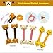 Qaoquda 3Pcs Cable Tie Cord Organizer Wire Wrap Headset Headphone Earphone Wrap Winder Cute Cartoon Animal Cable Manager
