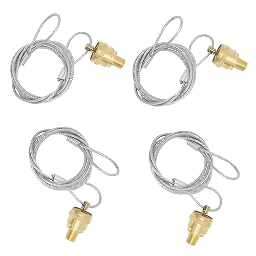 Manual Air Brake Tank Resovoir Drain Valves 1/4" Brass Releases