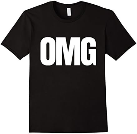 Mens OMG T-Shirt 2XL Black