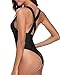 Tempt Me Women One Piece Plunge Monokini Sexy Hollow Out Swimsuits Bathing Suit
