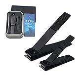 Nail Clipper Set Stainless Steel Fingernail&Toenail Clippers Black Sharp Nail Cutter with Luxurious Case