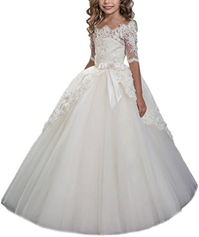 Abaowedding Little Flower Girls Beading First Communion Dresses Birthday Dress