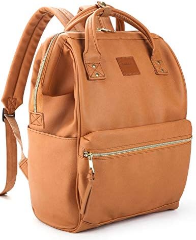 Kah&Kee Leather Backpack Diaper Bag with Laptop Compartment Travel School for Women Man 3 Kah&Kee Leather Backpack Diaper Bag with Laptop Compartment Travel School for Women Man