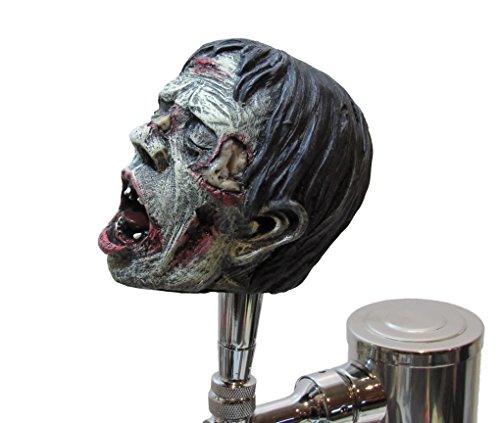 Realistic Zombie Head Beer Tap Handle Sports Bar Kegerator Resin Breweriana