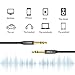iXCC 8 Feet Male to Male 3.5mm Universal Aux Audio Stereo Cable Cord [Ultra-Slim] for Car and All 3.5mm-Enabled Devices, Apple, Samsung, Android, Windows and MP3 Player
