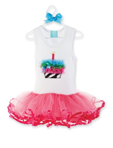 Zebra Cupcake Tutu Birthday Dress for Girls