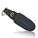 Topfit Leather Stitching Remote Key Fob Pocket Bag for Tesla Model X (Blue,1 Unit)