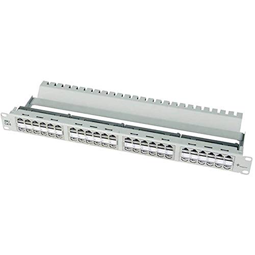 TELEGÄRTNER J02024A0007 Durchfhrungspanel Kat.6+, 1HE, 48 Port lichtgrau
