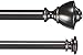 Amazon Basics Double Curtain Rod with Urn Finials - 72