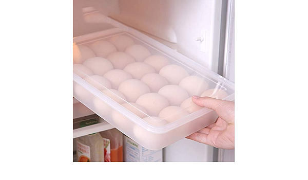 24 cajas transparentes para huevos, nevera, caja de plástico ...