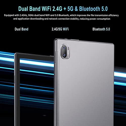 JUSYEA Android 11 J10 Tablet 10 Inch Tablets 4GB RAM, 64GB ROM Expandable 128GB, Octacore