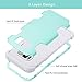 UrbanDrama Galaxy S8 Plus Case, S8 Plus Case, 3 in 1 Drop-Protection Hybrid Impact Heavy Duty Rugged Shockproof Bumper Anti Slip Full Body Protective Case for Samsung Galaxy S8 Plus, Mint Green