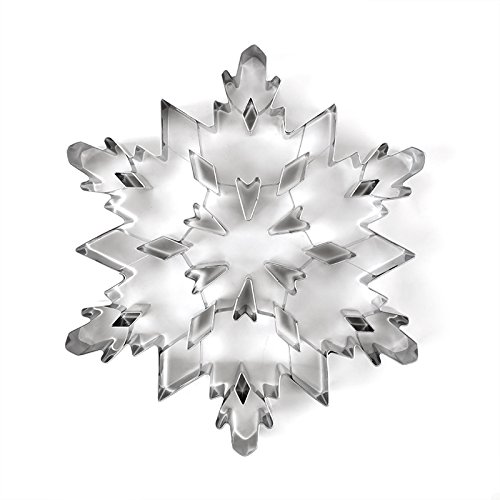 1PC Large Christmas Snowflake Cookie Cutter Mold 3D Stainless Steel Pastry Biscuit Fondant Cake Baking Mold For Kitchen