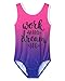 BAOHULU Girls Gymnastics Leotards Sparkle Print Athletic Clothes One Piece Dance Outfit B198_Rose_8A