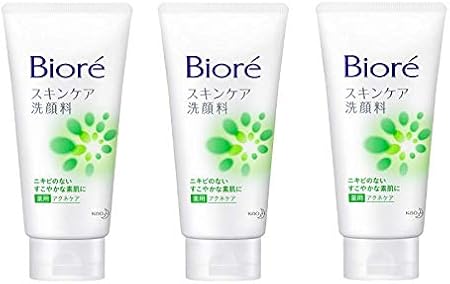 Amazon 医薬部外品 ビオレ スキンケア洗顔料 薬用アクネケア １３０ｇ ３個セット ビオレ 洗顔フォーム 通販