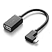 UGREEN Micro USB 2.0 OTG Cable Right Angle On The Go Adapter 90 Degree Micro USB Male to USB Female Host Cord for Samsung S7 S6, Android Windows Smartphones Tablets, USB Drives Keyboard Mice 6 Inch