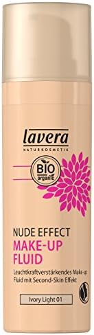 lavera Nude Effect Make Up Fluid ∙ Colour Ivory Light 01 ∙ Second-skin effect ∙ Vegan ✔ Natural & Innovative Make up ✔ Organic Skin Care ✔ Colour Cosmetics ✔ BIO 30 ml