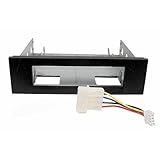 3.5" to 5.25" Drive Bay Computer Case Adapter Mounting Bracket, Metal Body, Plastic Bezel for USB Hub/Floppy/Card Reader