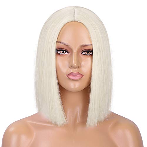 blonde wig medium length
