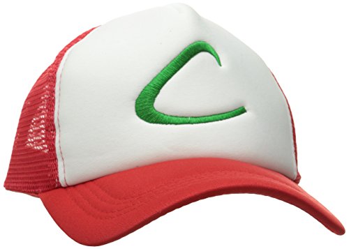 Generic Pokemon Ash Ketchum Baseball Snapback Cap Trainer Hat for Adult Embroidered, Red