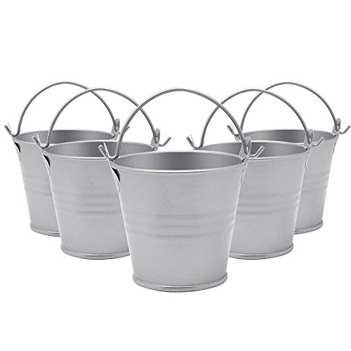 Buy Homgaty 5 Pcs Mini Metal Bucket Pail Candy Favours Box for Wedding