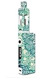 Skin Decal Vinyl Wrap for Kanger Tech Subbox Mini Vape Mod Box / Teal Green Mandala Pattern