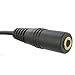 3 feet 3.5mm Male Right Angle to 3.5mm Female Gold Stereo Audio Cable, Nylon Reinforced, Premium Quality Cable