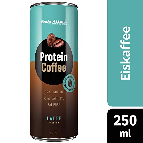 Body Attack Protein Coffee, 12 x 250ml, Coffee Latte, Eiskaffee mit Koffein, Arabica-Kaffeegetränk, erfrischendes… – Bild 3
