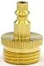 Winterize RV, Boat, Motorhome, Camper, and Travel Trailer: Air Compressor Quick-connect Plug To Male Garden Faucet Blow Out Adapter Fitting (Solid Lead-Free Brass) primary