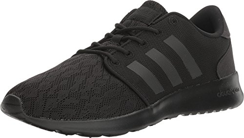 adidas NEO Women's Cloudfoam QT Racer W, Black/Black/White, 11 Medium US