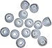 Xcessor Replacement Silicone Earbuds 7 Pairs (Set of 14 Pieces). Compatible with Most in Ear Headphone Brands. Size: MEDIUM. Semi-transparent