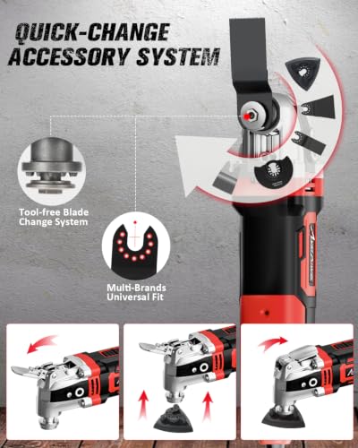 AVID POWER Oscillating Tool, 3.5-Amp Oscillating Multi Tool with 4.5° Oscillation Angle, photo 12