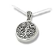 Celtic Tree of Life Art Symbol with Sun and Moon Sterling Silver Pendant