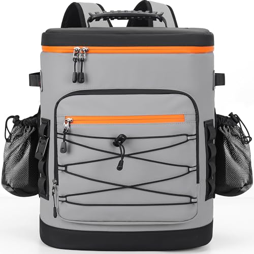 YOUNGOA Mochila Nevera Isotérmica, Mochila Termica Grande de 30 litros con Aislamiento Térmico y A Prueba de Fugas, Bolsa Picnic Impermeable para Hombre y Mujer