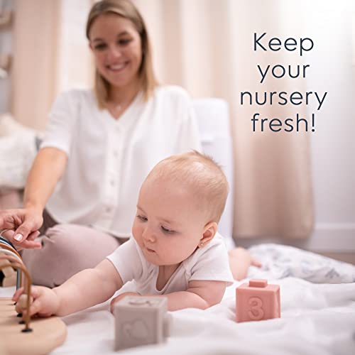 DIAPER GENIE COMPLETE DIAPER PAIL (WHITE) – INCLUDES 1 REFILL (HOLDS 270 NEWBORN DIAPERS) & 1 CARBON FILTER