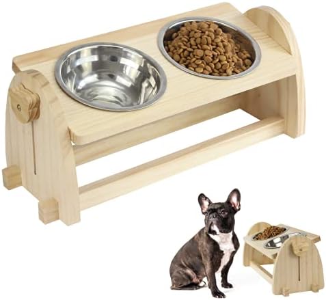 Lecerent Raised Pet Bowls with Stand for Cats and Small & Medium Dogs, Elevated Dog/Cat Bowls for Food and Water