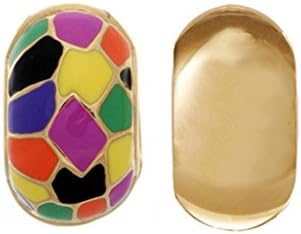 Italian Riviera Enameled Reversible Hugs (Clip)