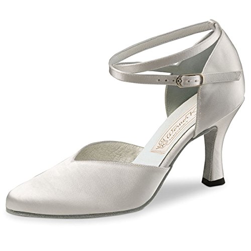 Werner Kern - Mujeres Zapatos de Baile/Zapatos de Novia Betty - Satén Blanco - 6,5 cm [UK 8,5]